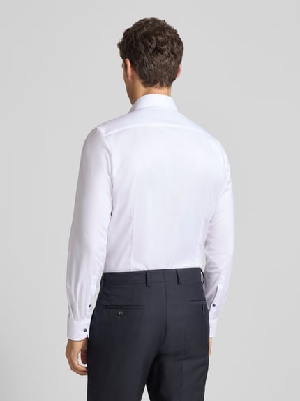 OLYMP Level 5 Slim Fit Businesshemd aus Baumwoll-Mix Weiss 5
