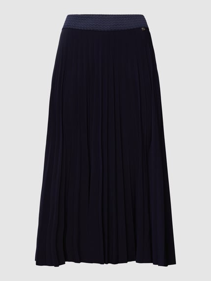 Rich & Royal Midirock mit elastischem Bund Modell 'VIELLETTE' Marine 2
