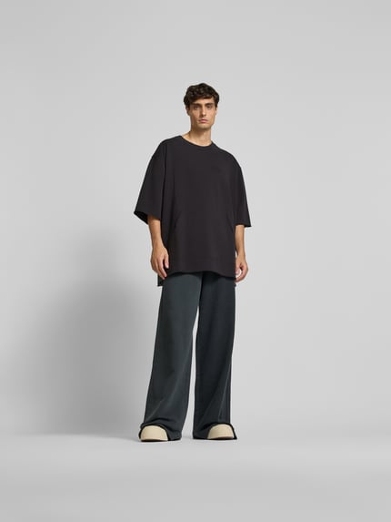 MM6 Maison Margiela T-shirt met labelstitching Zwart - 1