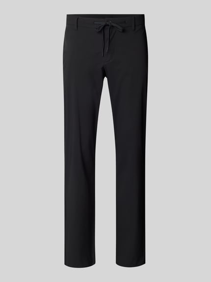 Selected Slim Fit Hose mit Tunnelzug Modell 'LERO' Black 2