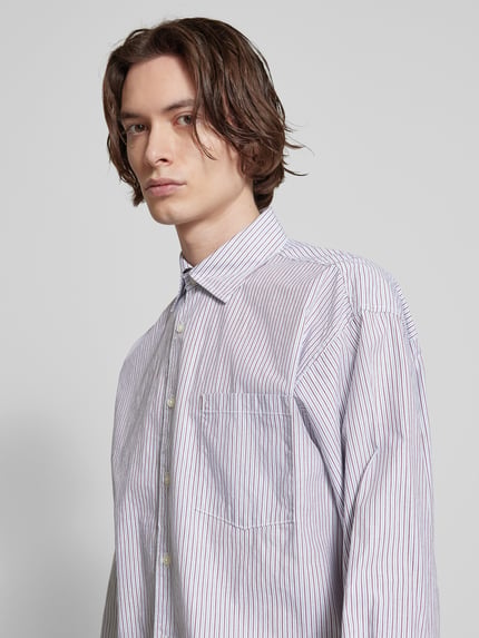 JACK & JONES Oversized vrijetijdsoverhemd met borstzak, model 'ATLAS' Paars - 3