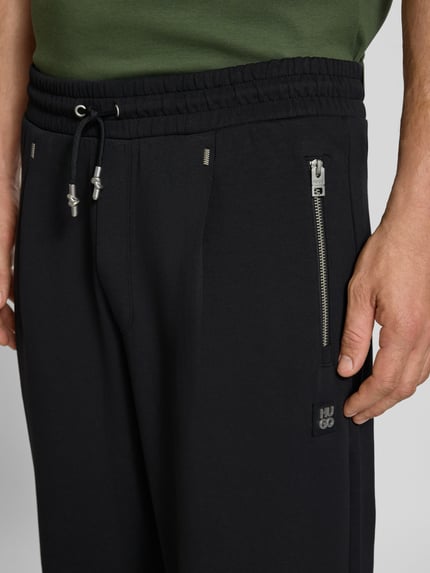HUGO Sweatpants met ritszakken, model 'Dargen' Zwart - 3