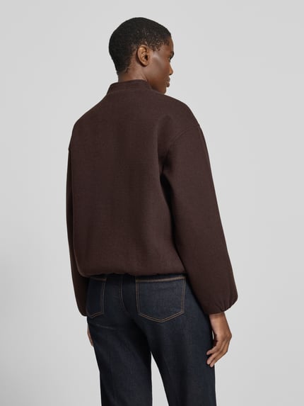 ICHI Jacke mit Stehkragen und Reißverschluss Modell 'JANNET' Dunkelbraun 5