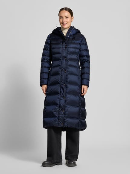 Blauer USA Płaszcz pikowany z detal z logo model 'Anita' Granatowy 4