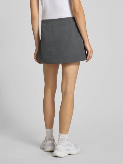 ONLY Uitlopende skort met viscose, model 'MELANIE' Antraciet gemêleerd - 5