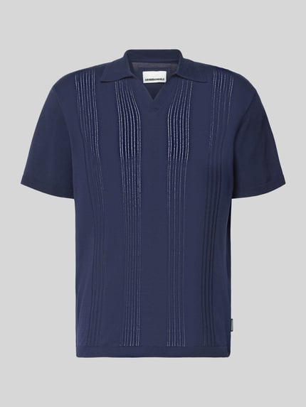 ARMEDANGELS Koszulka polo o kroju relaxed fit z czystej bawełny Granatowy 2