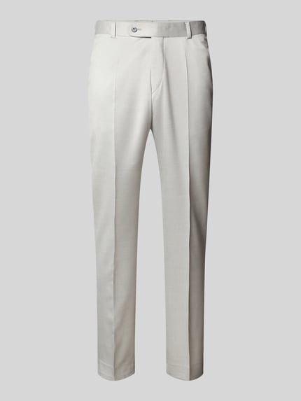 Regular fit pantalon met persplooien Shop The Look MANNEQUINE