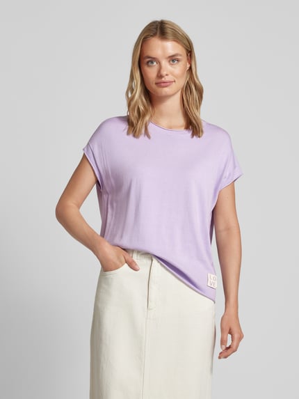 LIEBLINGSSTÜCK T-shirt met labeldetail, model 'Karista' Lila - 4