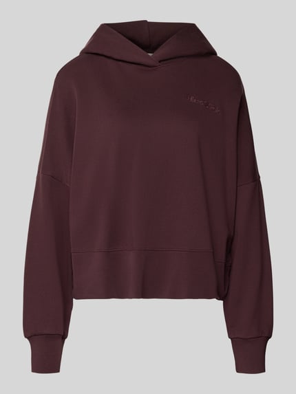 Marc O'Polo Sweatshirt mit Kapuze und Label-Detail Dunkelrot 2