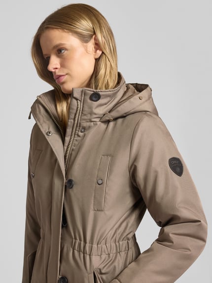 ONLY Shaped Fit Parka mit Label Patch Modell 'IRIS' Oliv 3