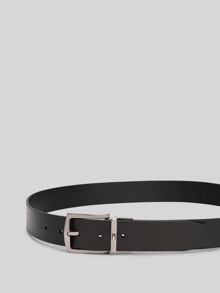 Tommy Hilfiger Gürtel aus echtem Leder mit Logo-Applikation Dunkelbraun 2