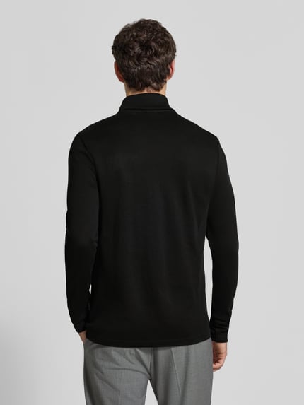HECHTER PARIS Shirt met lange mouwen met col Zwart - 5