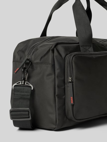 HUGO Weekender mit Logo-Patch Modell 'Ethon 3.0N_New Hldll' BLACK 3