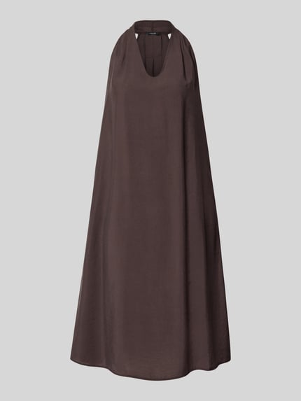 halter midi-jurk met steekzakken model 'Wordelia' Shop The Look MANNEQUINE