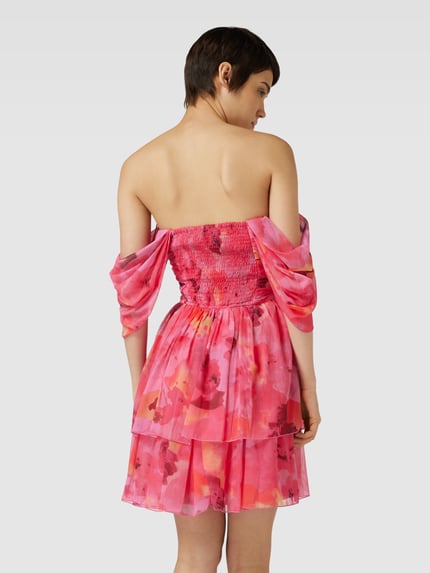 Lace & Beads Cocktailkleid mit floralem Print Pink 5