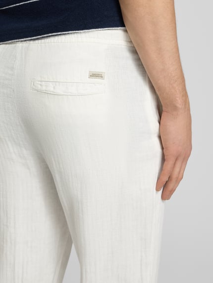 Blend Hose aus Leinen-Baumwoll-Mix Modell 'MARCO' Offwhite 3