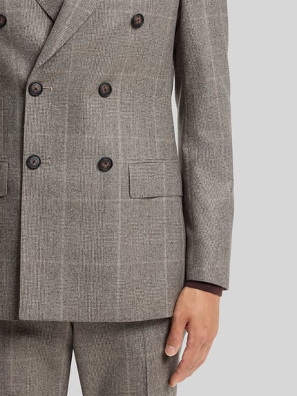 BOSS Marynarka o kroju slim fit z czystej żywej wełny model 'C-Huge-DB-264' Beżowy 6