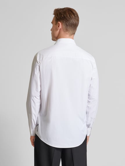 Armani Exchange Regular Fit Freizeithemd mit Kentkragen Weiss 5