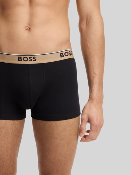 BOSS Obcisłe bokserki z mieszanka bawełny w zestaw 3 szt. Czarny 2