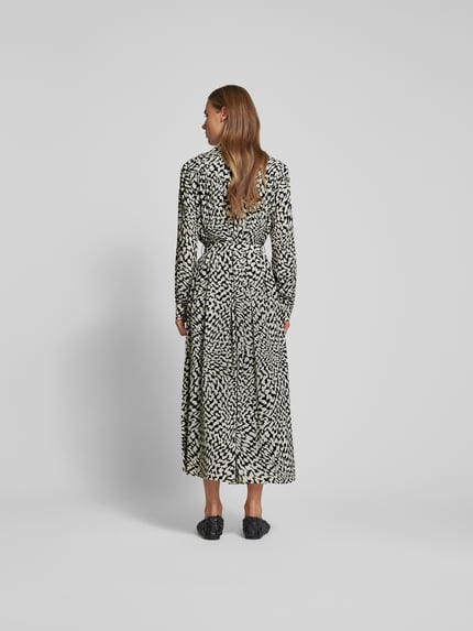 Lala Berlin Overhemdjurk van pure viscose Zwart - 5