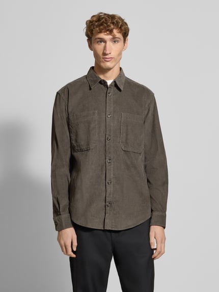 ONLY & SONS Loose Fit Freizeithemd aus reiner Baumwolle Modell 'ALP' Hellgrau 4