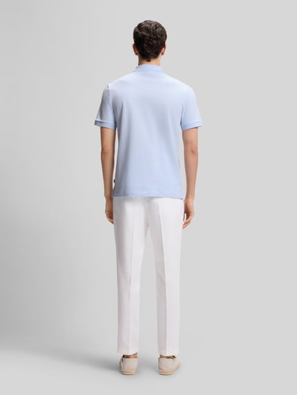 BOSS regular fit poloshirt van puur katoen model 'H-PARLAY 102' Bleu - 5