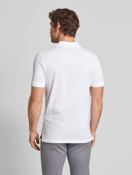 Christian Berg Men Poloshirt mit Logo-Stitching Weiss 5