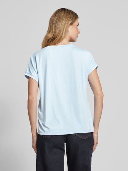 b.young T-shirt van viscosemix met ronde hals, model 'Panyax' Lichtblauw - 5