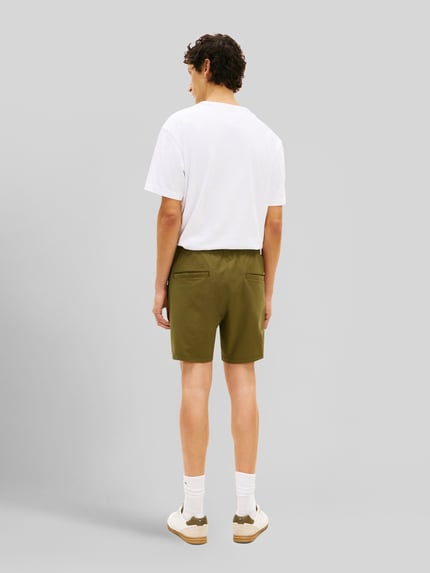 Tommy Hilfiger Regular Fit Shorts aus seesucker Modell 'DOVER' Khaki 5