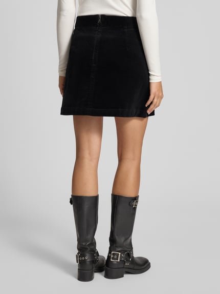 Marc O'Polo DENIM Regular Fit Mini-Rock aus Baumwoll-Mix Black 5