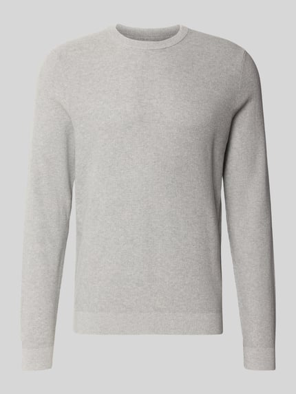 MCNEAL Strickpullover mit gerippten Abschlüssen Mittelgrau Melange 2