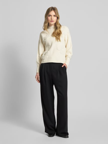 zero Gebreide pullover met turtleneck Offwhite - 1