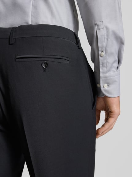 Christian Berg Men Regular Fit Anzughose aus Schurwollmischung Black 3