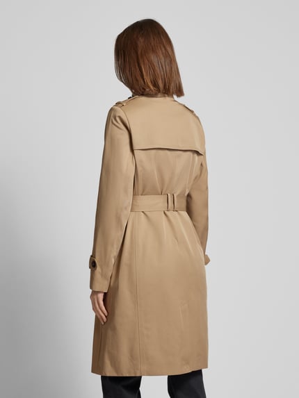 Jake*s Casual Trenchcoat mit Gürtel und Ärmelriegeln Sand 5