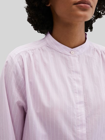 Marc O'Polo Regular Fit Hemdbluse aus reiner Baumwolle Rosa 3