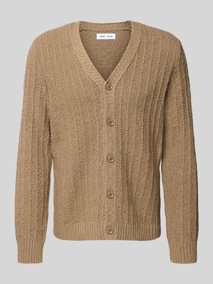 Samsøe Samsøe Regular fit cardigan van puur katoen, model 'Samicah' Lichtbruin - 2