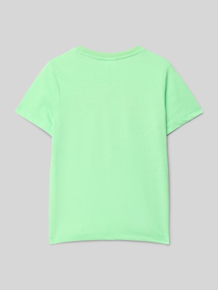 s.Oliver RED LABEL T-shirt o kroju regular fit z czystej bawełny Neonowy zielony 3