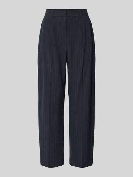 BROEK met Streepmotief en Persplooien Shop The Look MANNEQUINE