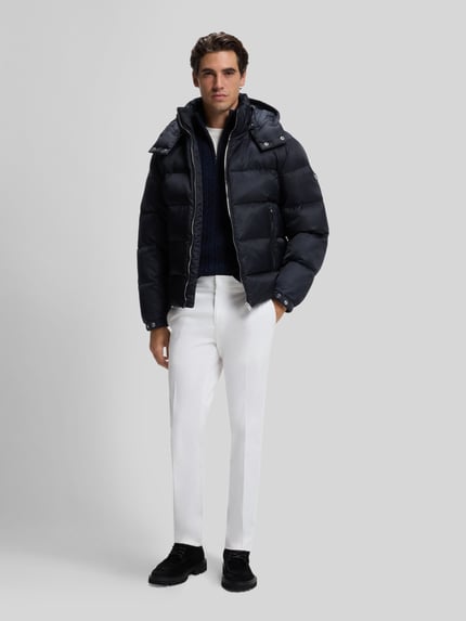 BOSS Regular Fit Daunenjacke mit abnehmbarer Kapuze Marine 1