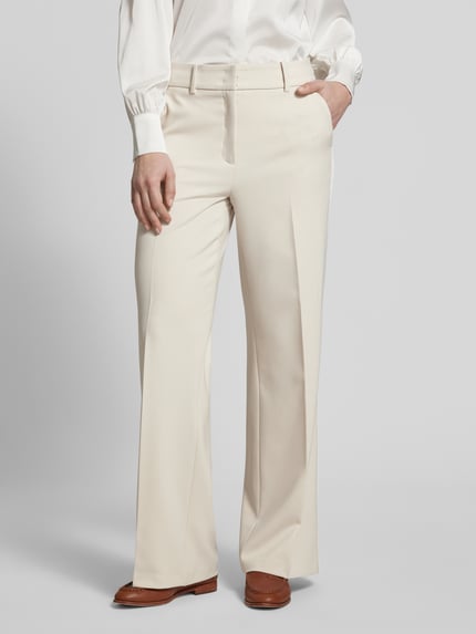 CAMBIO Stoffen broek met Franse steekzakken, model 'AMELIE' Zand - 4