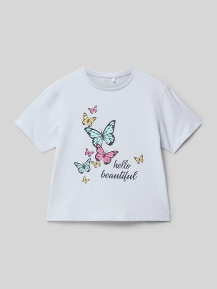 NAME IT T-Shirt mit Motiv-Print Bleu 1