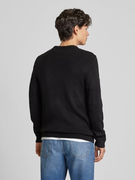 ONLY & SONS Weihnachtspullover mit gerippten Abschlüssen Modell 'XMAS' Black 5