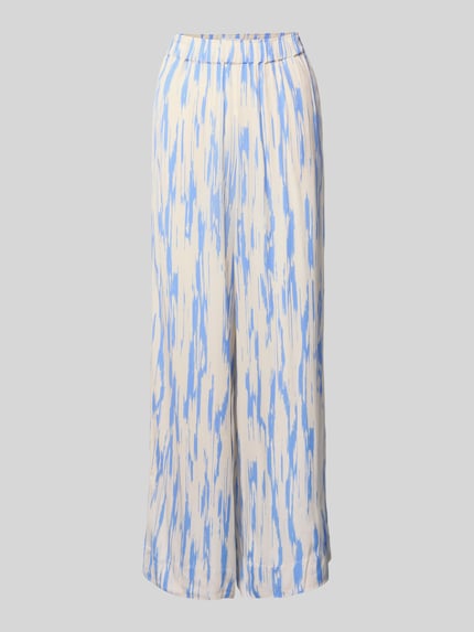 Spodnie z wysokim stanem i elastycznym pasem model ‘BAELA’ Shop The Look MANNEQUINE