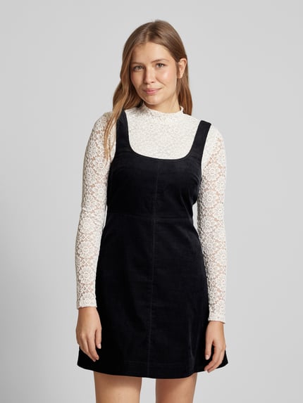 Forever New A-Linie Cocktailkleid mit passendem Langarmshirt im Set Black 4
