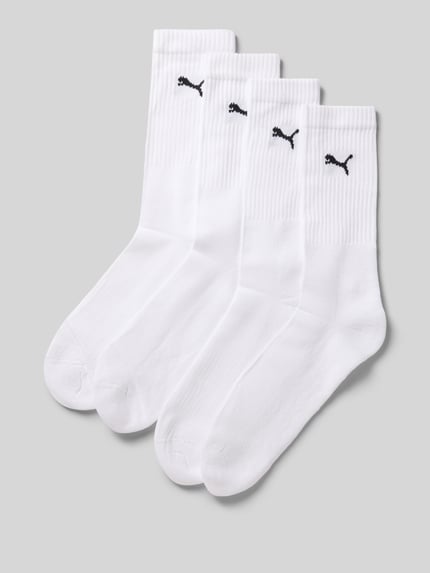 PUMA Socken mit Logo-Detail im 4er-Pack Weiss 1