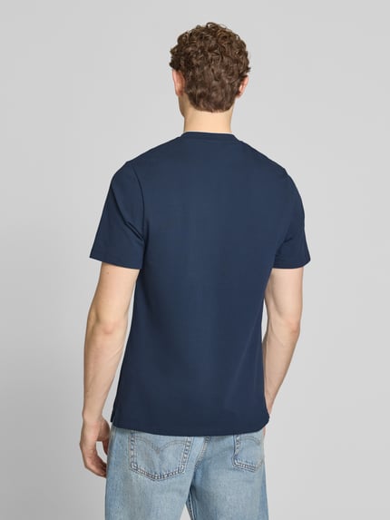 s.Oliver RED LABEL regular fit poloshirt van katoenmix Marineblauw - 5