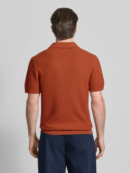 Jake*s Studio Men Koszulka polo z kołnierzykiem polo i dekoltem w serek Rdzawoczerwony 5