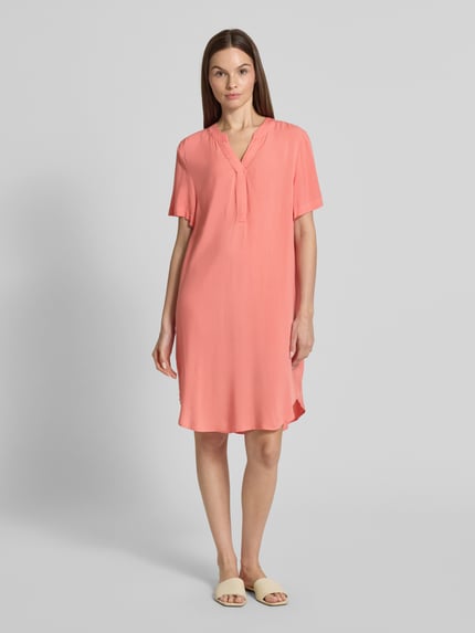 Tom Tailor Oversized mini-jurk van pure viscose Abrikoos - 4