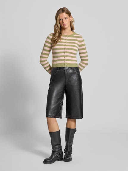 DAISY STREET Strickjacke im Allover-Look Modell 'FUZZY' Hellgruen 1