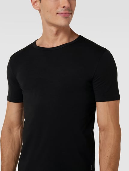 BOSS T-shirt z detalem z logo w zestawie 2 szt. Czarny 3